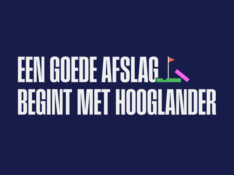 Het motto van de samenwerking tussen Hooglander Advocaten en Golfbaan het Woold